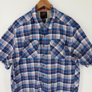 5.11 Tactical Mens Extra Large Plaid Short Sleeve Button Up Shirt